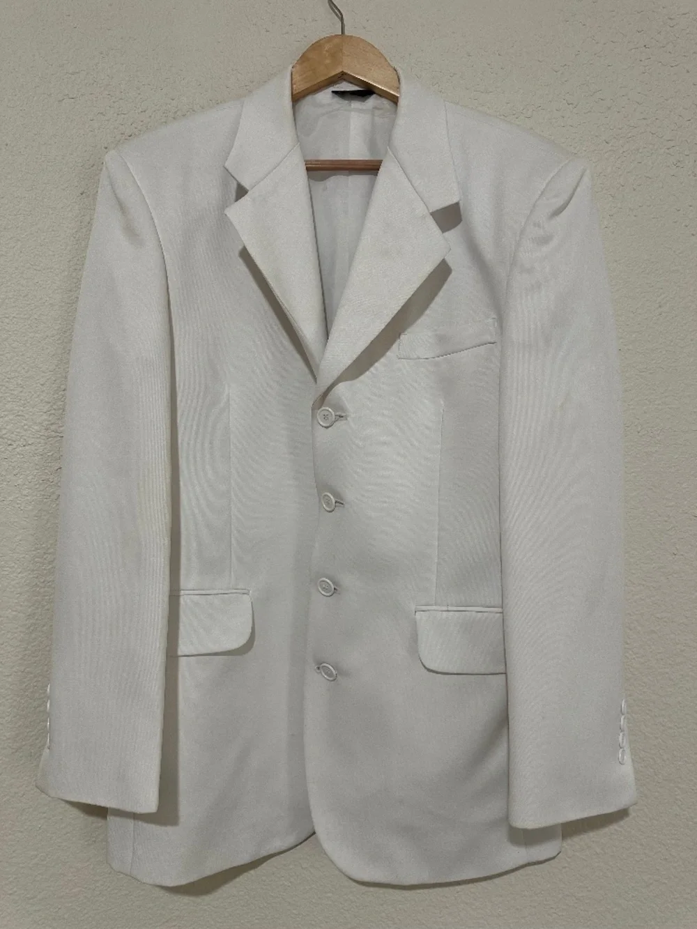 Vintage 1970s GINO CAPPELI White 2-Piece Suit - Mens Cut - Disco/Studio 54